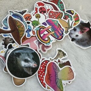 21 Mushroom + Opossum Sticker Bundle